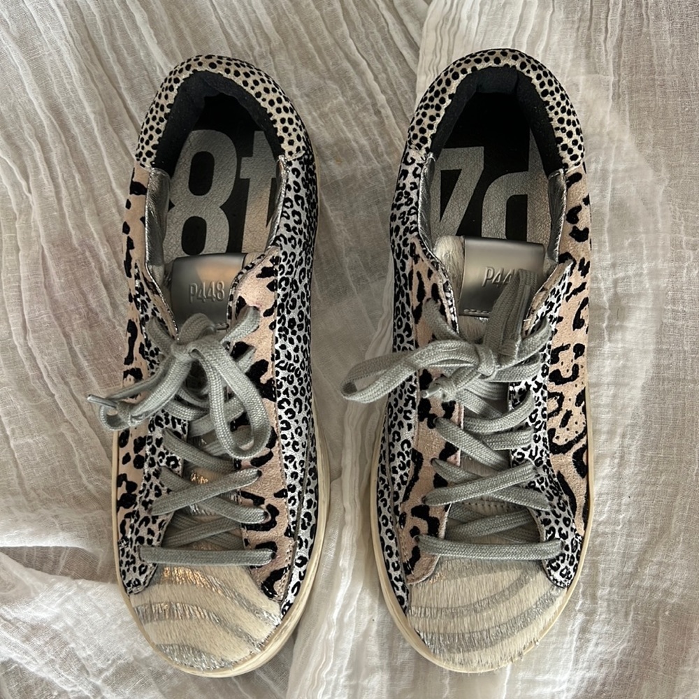 Sneaker,size 37/US 7multi animal suede.. P448 worn once in great condition